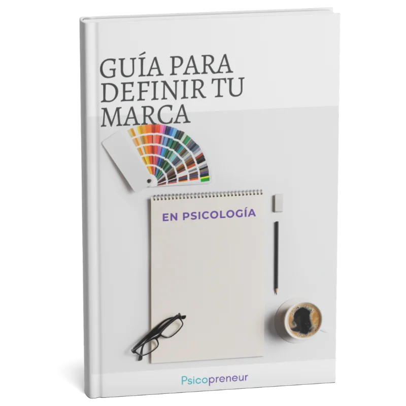Imagen del cuaderno para definir tu marca en psicologia, diseñado por psicopreneur