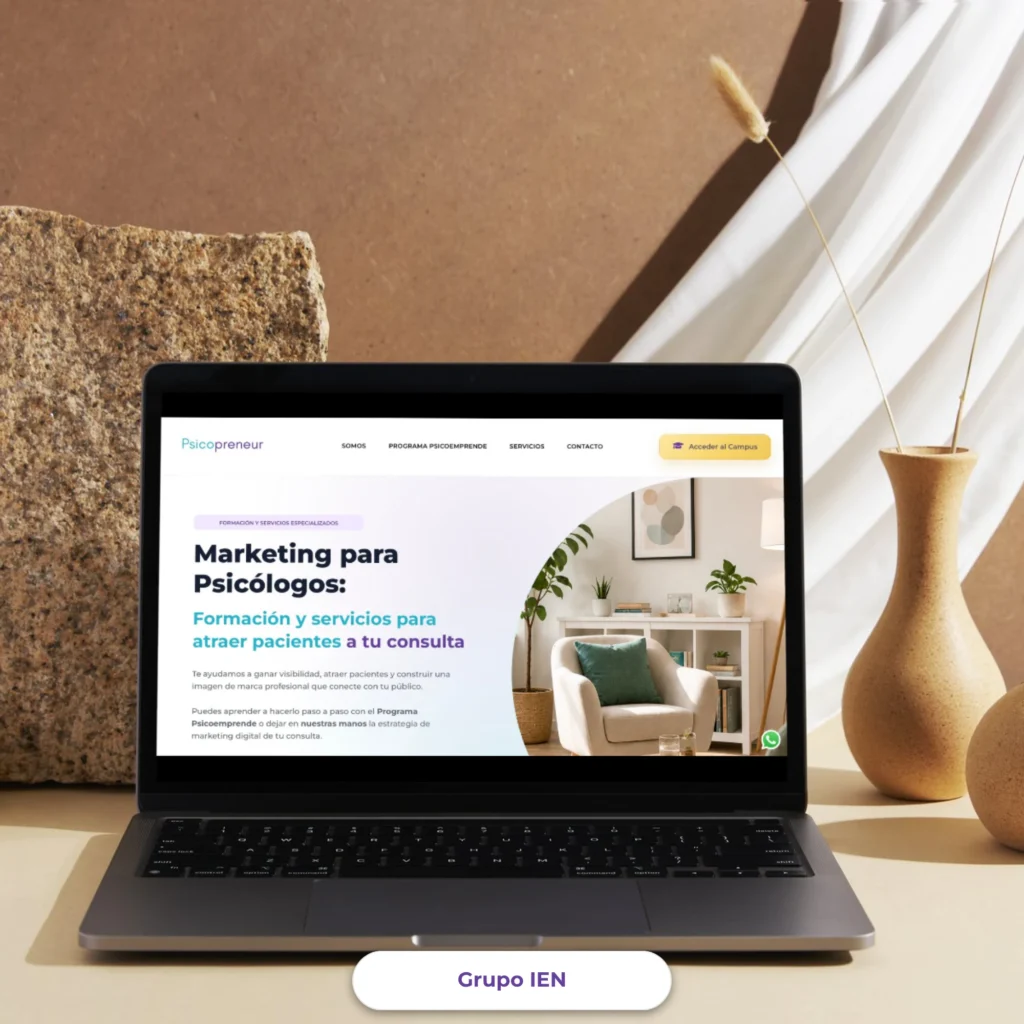 Psicopreneur, proyecto de Grupo IEN especializado en marketing para psicólogos